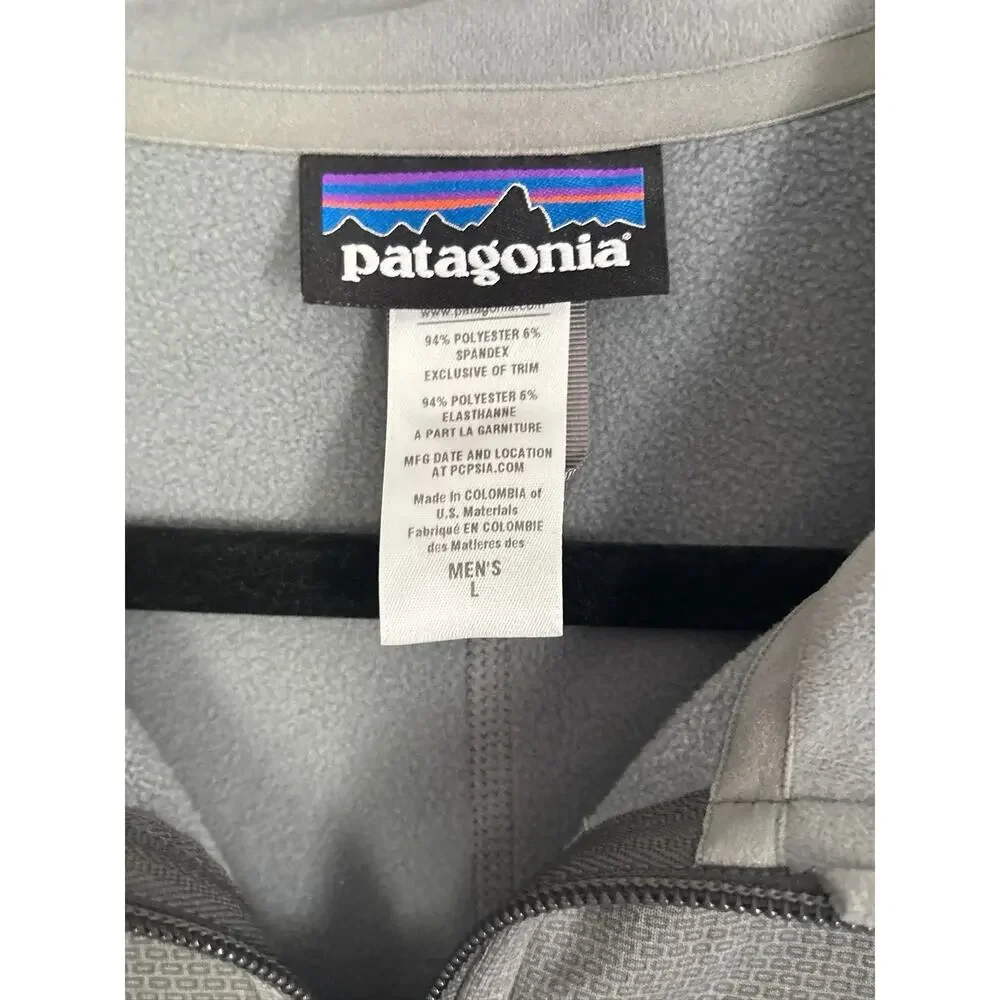 Patagonia Men's Large Gray Piton Hybrid Jacket Alpine Climbing Slim Fit